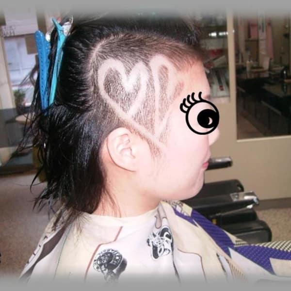 ヘアライン　レザーアートバージョン