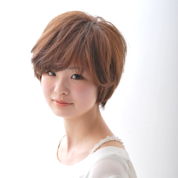 大人かわいい　ナチュラル　ショートボブ|KIMIDORI