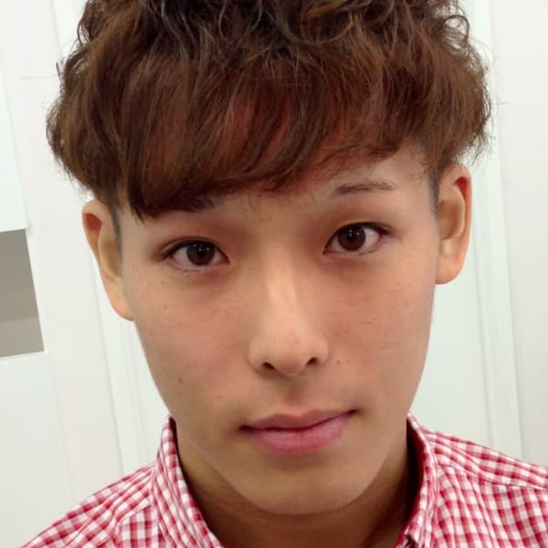 前髪パーマ落としスタイル