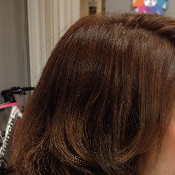 パーマで毛先カール、カラーリングでボブにしました。|polish.custom-hair