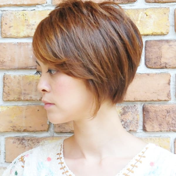 大人可愛いナチュラルショート