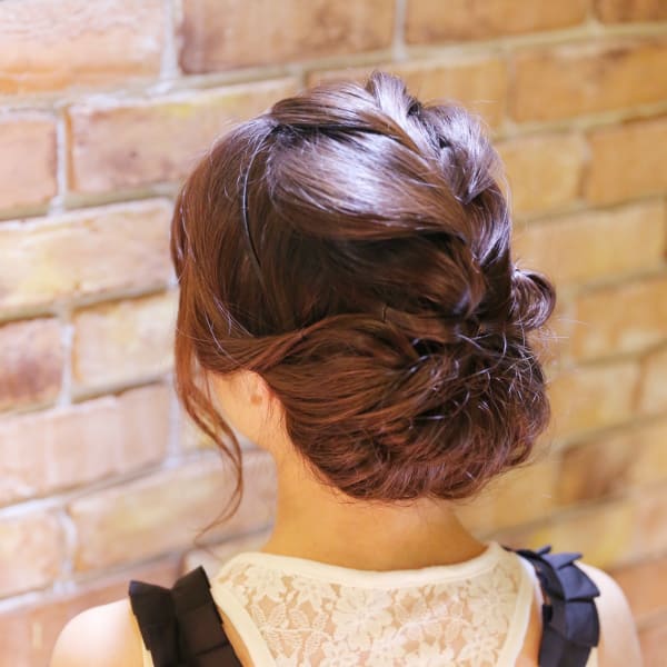 ざっくり編み込みレトロロール☆