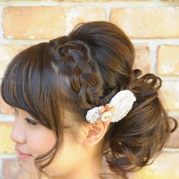 ♪華やかカールアップ♪　結婚式&２次会アップスタイル