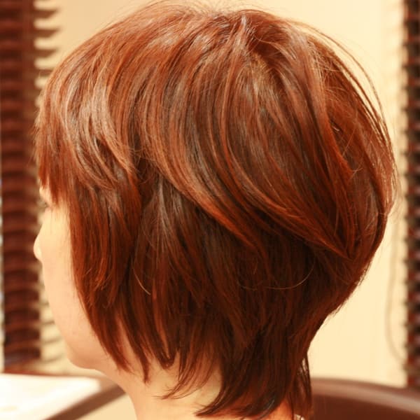 ドライカット♪で「後ろ滝川クリステル」は、大人可愛いスタイル|hair Qril