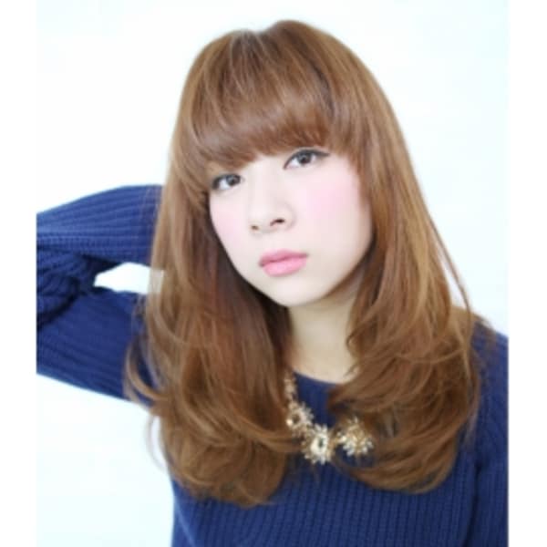 release【柔らかアッシュベージュ×ふんわりセミロング】