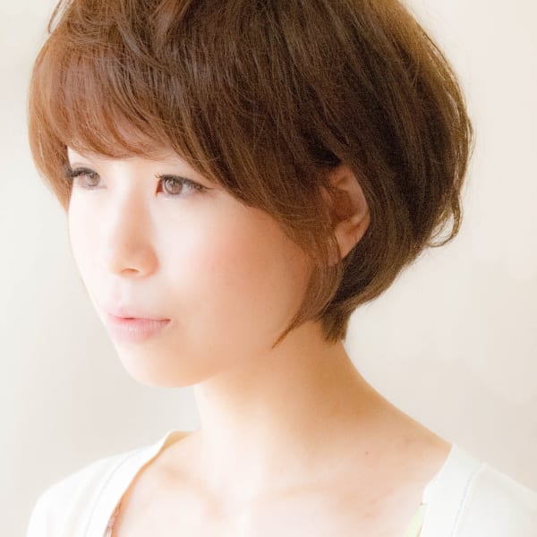 クセ毛風ショート