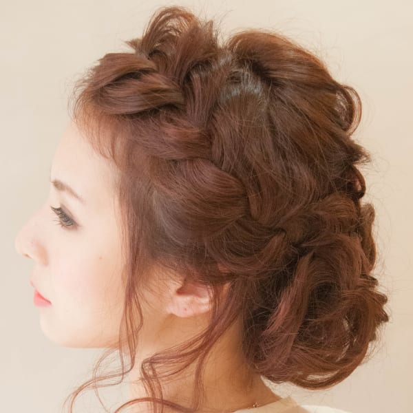 ざっくり無造作アップ☆結婚式、二次会に☆