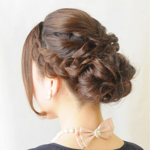 結婚式☆二次会☆人気編み込みクラシカル♪