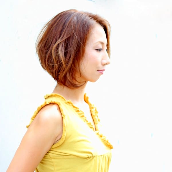 ざっくり無造作ボブ