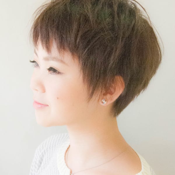 【オススメ順】40代/ベリーショートの髪型・ヘアスタイル 楽天ビューティ