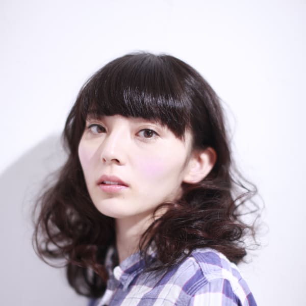 バウンドカール 黒髪ロング