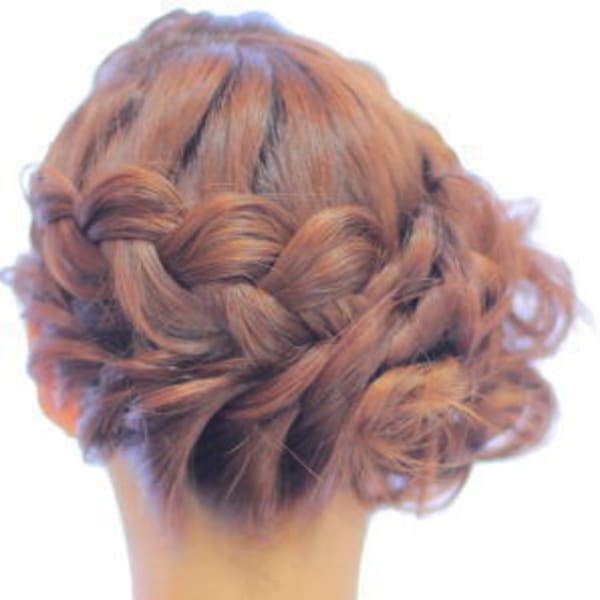 崩れにくい★あみこみスタイル★ 結婚式&2次会アップ☆☆m4