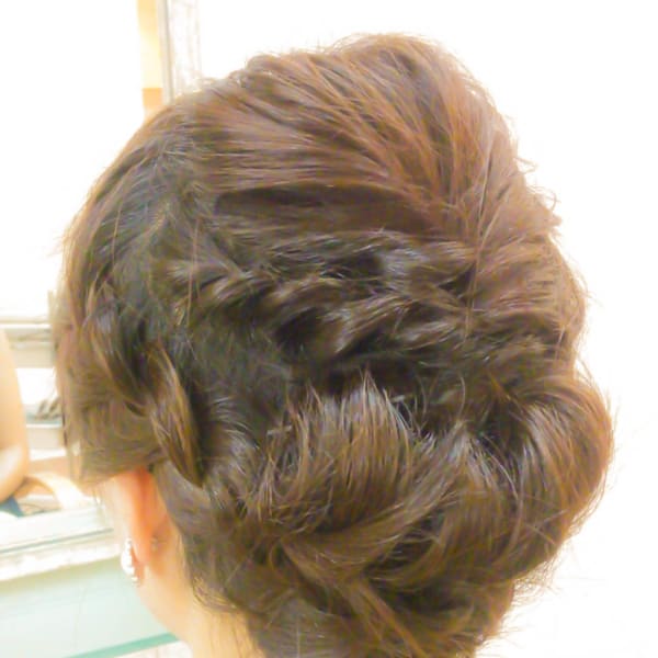 編み込みロール風アレンジm