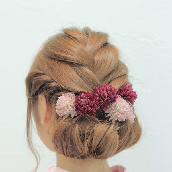 エレガントで可愛い☆編み込みダウンアレンジ♪