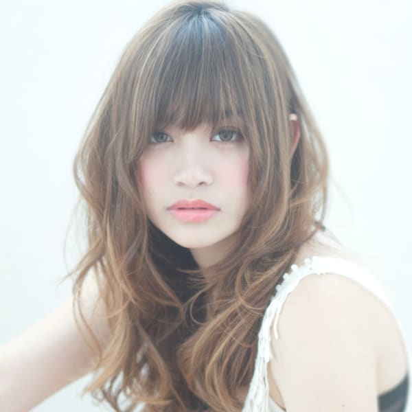 カジュアルフェミニンな大人ロング デジタルパーマs-39