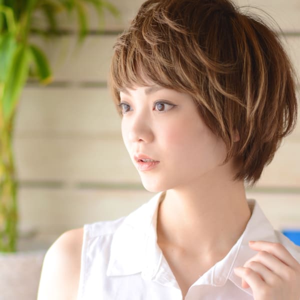 180ページ目 新着順 40代 ブラウン ベージュ ショートの髪型 ヘアスタイル 楽天ビューティ