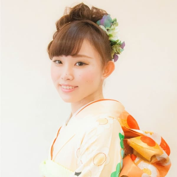 ◎成人式 華やか振袖着付+ヘアセット★ L