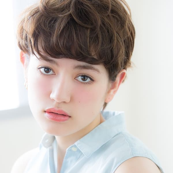 【aRietta】くせ毛風耳かけショート
