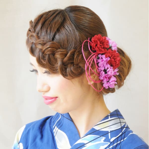 ヘアメイク♪浴衣着付け 関内　レンタル　花火大会元町中華街　