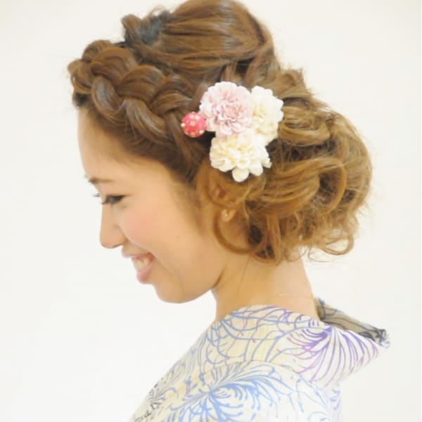 浴衣レンタル ヘアセット　みなとみらい馬車道日本大通り　花火