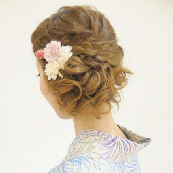 浴衣ヘアアップ 着付け◎横浜桜木町石川町 レンタル 花火大会