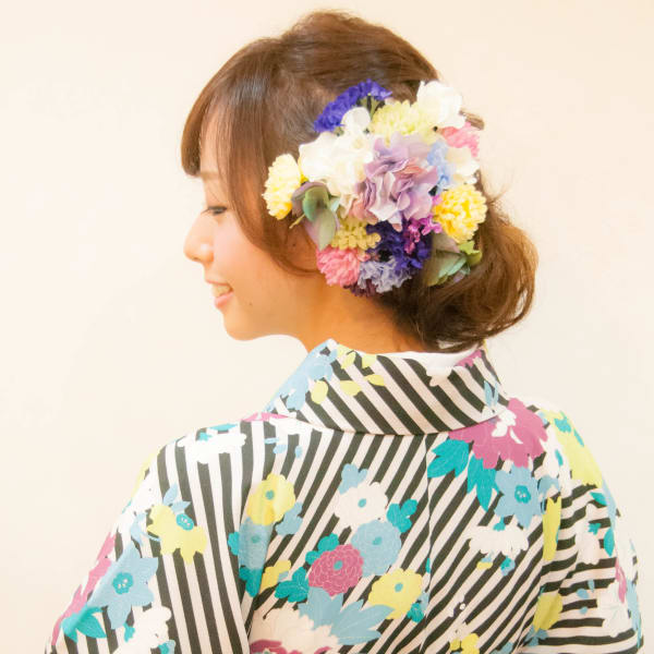 卒業式袴着付け　ヘアアレンジ♪横浜関内　桜木町みなとみらい 