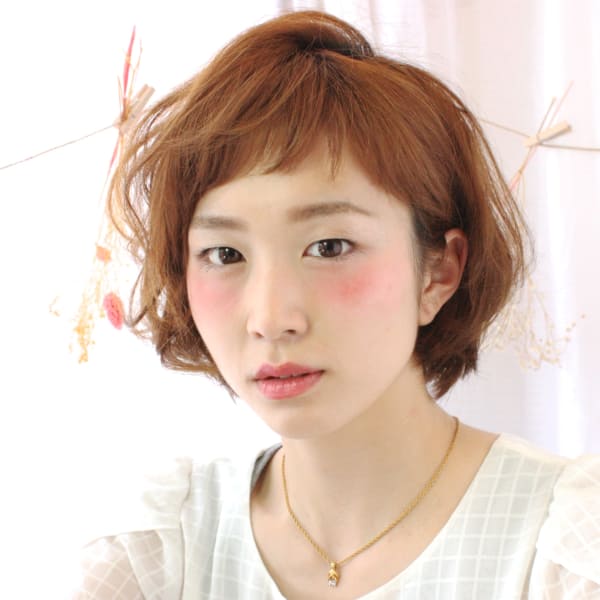 外人風☆やわらかショートボブ