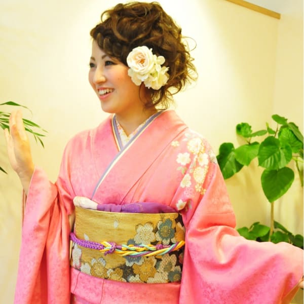 成人式振袖着付け　ヘアセット♪新横浜関内　桜木町みなとみらい