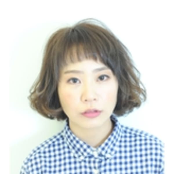 ゆるふわショートバングボブ