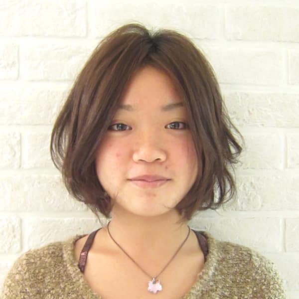 柔らかい印象のニュアンスカールボブ|LINKS GARDEN