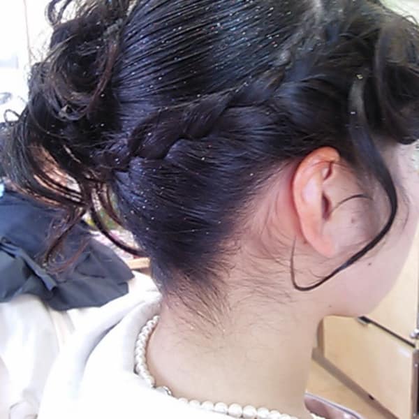 結婚式のサイドアップ