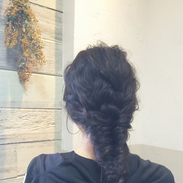 フィッシュボーン風ヘアー|drop by drop