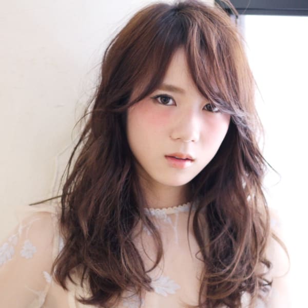 モテ髪うざったバングのセミロング【N-306】