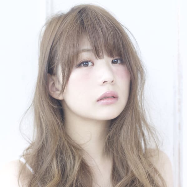 アッシュグレイのナチュラルロング T−20