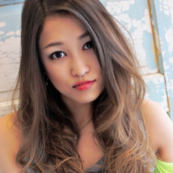 グラデーション外国人風ルーズカール|relax garden hair