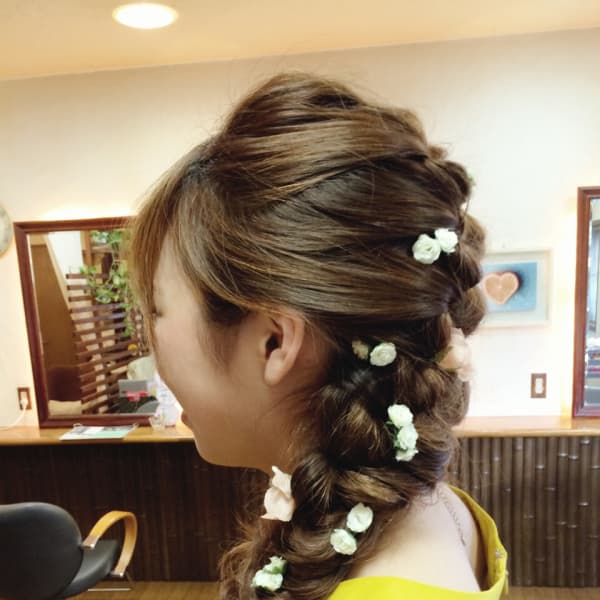 編み込み☆ダーウンヘア