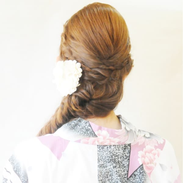 浴衣☆フィッシュボーンおさげ★★ｍ