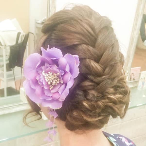 浴衣にも☆編み込みアレンジ