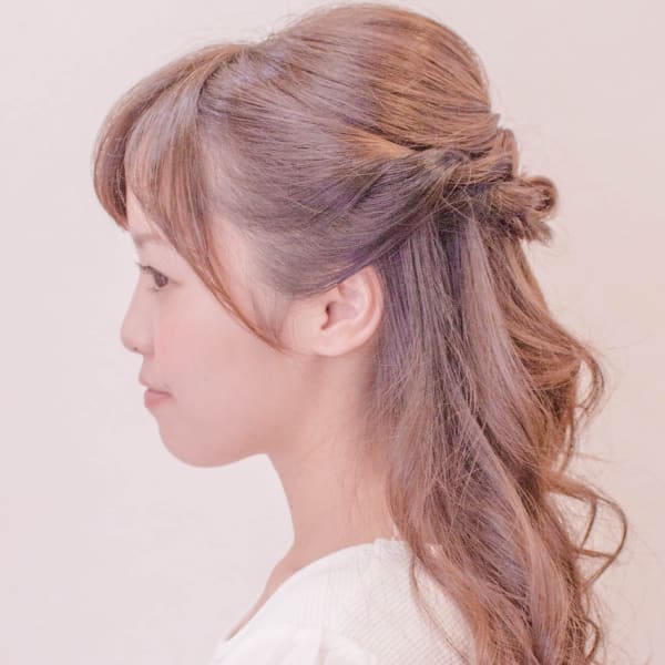 定番ハーフアップ