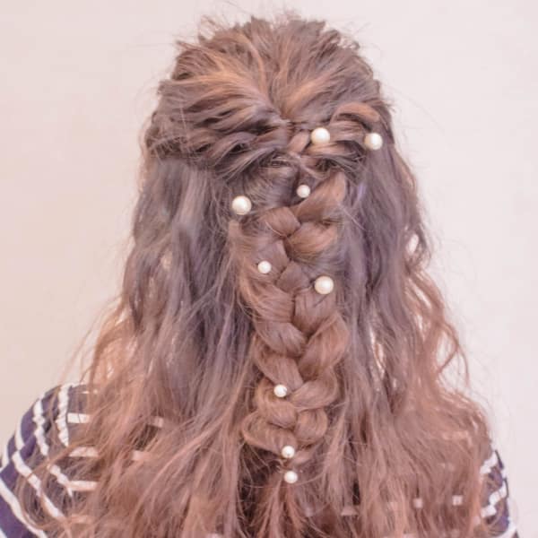 一味違うハーフアップ