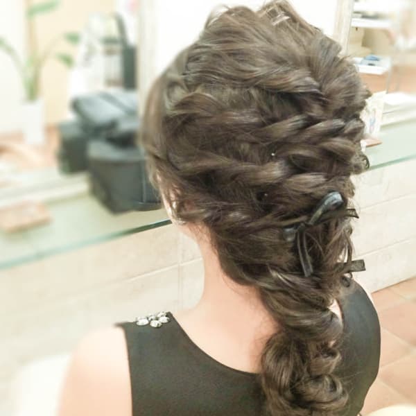 ダウンアレンジwithリボン