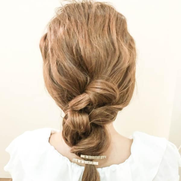 お手軽ねじりアレンジ