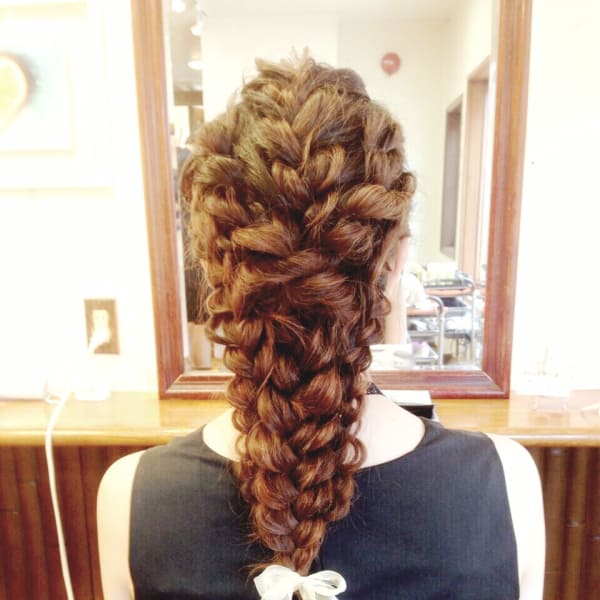 編み込み☆ダーウンヘア