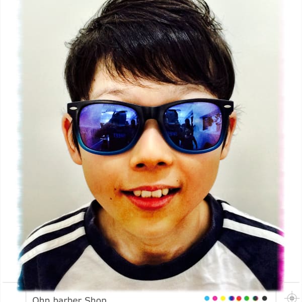 クセを上手く活かした ジュニアヘアスタイル。|Ohp barber Shop