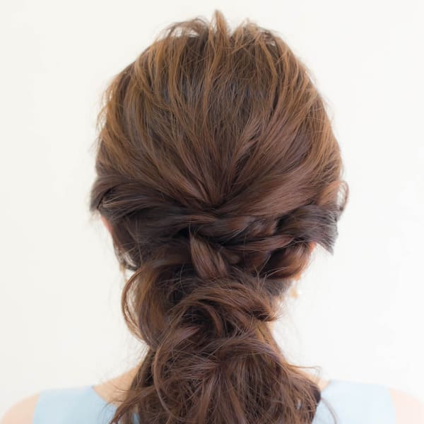 セレブ風崩しダウンアレンジ