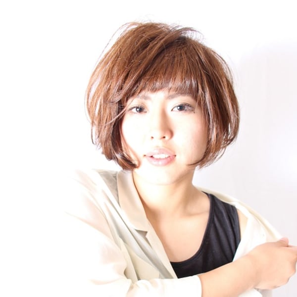 バング短め☆ボブ|プリズムヘアーデザイン