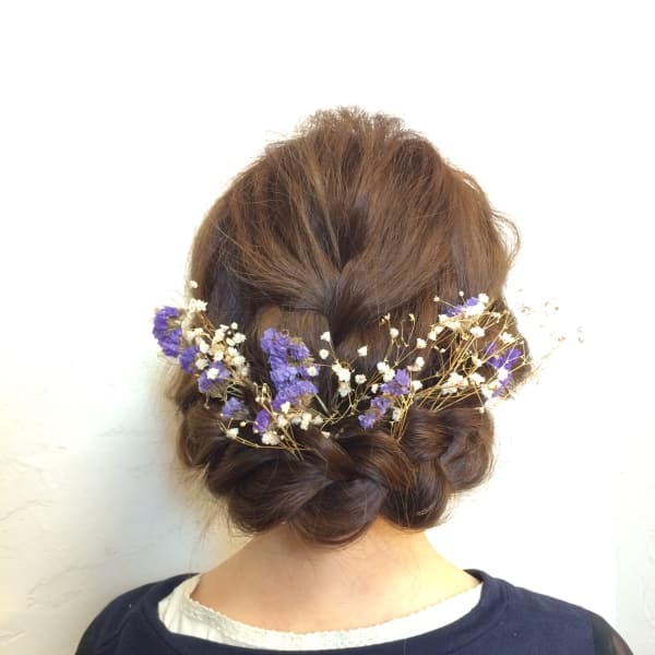 華やか編み込みアレンジ☆