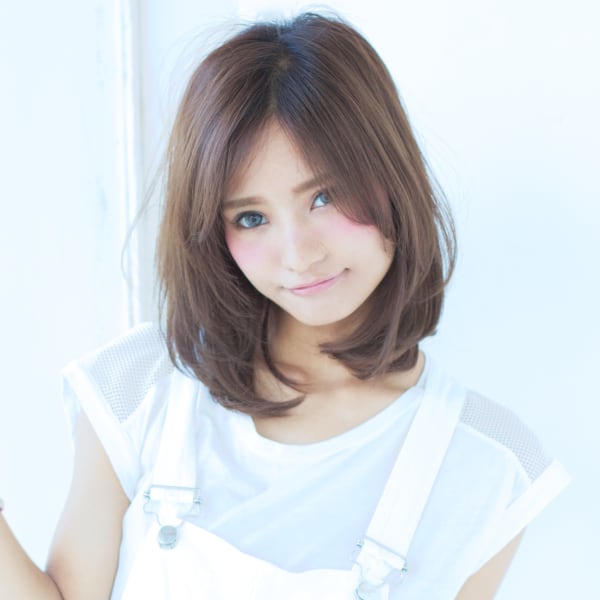 ニュアンスカールエアリーボブエアリーカールふわふわボブ