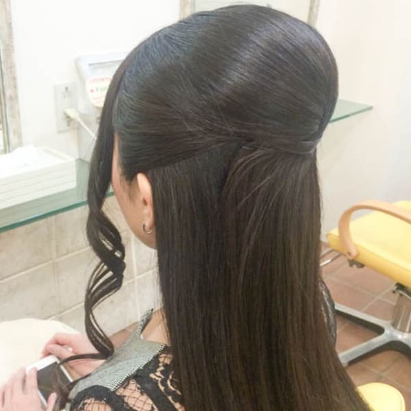 面で勝負のツヤツヤアレンジ