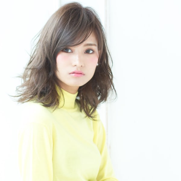 ニュアンスカールエアリーボブエアリーカールふわふわボブ314